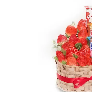 Ad Dilam blomster- Sjokolade og jordbær Blomsterarrangementer bukett