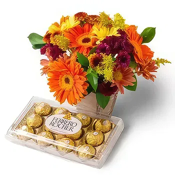 Brazil flowers  -  Median Arrangement of Colorful Field Flowers  Delivery