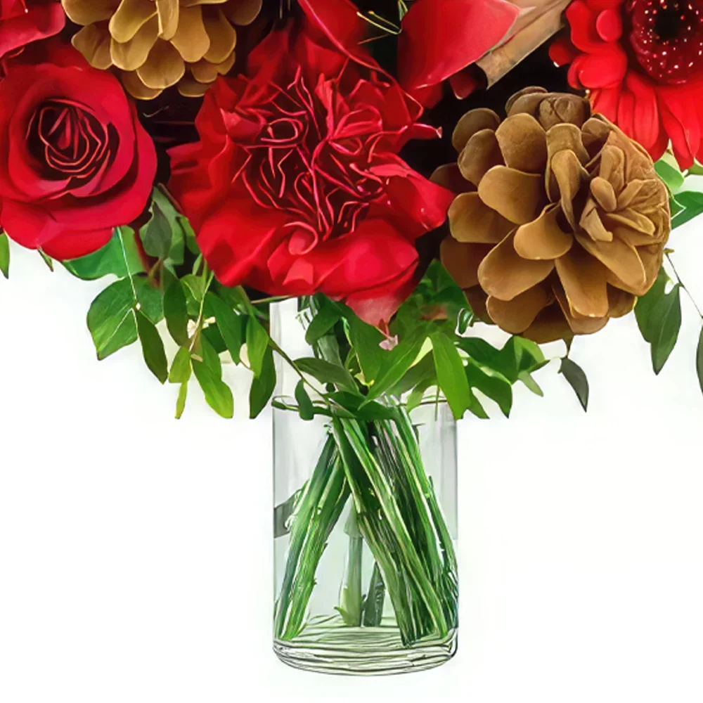 Neapel Blumen Florist- Liebevolle Weihnachten Bouquet/Blumenschmuck