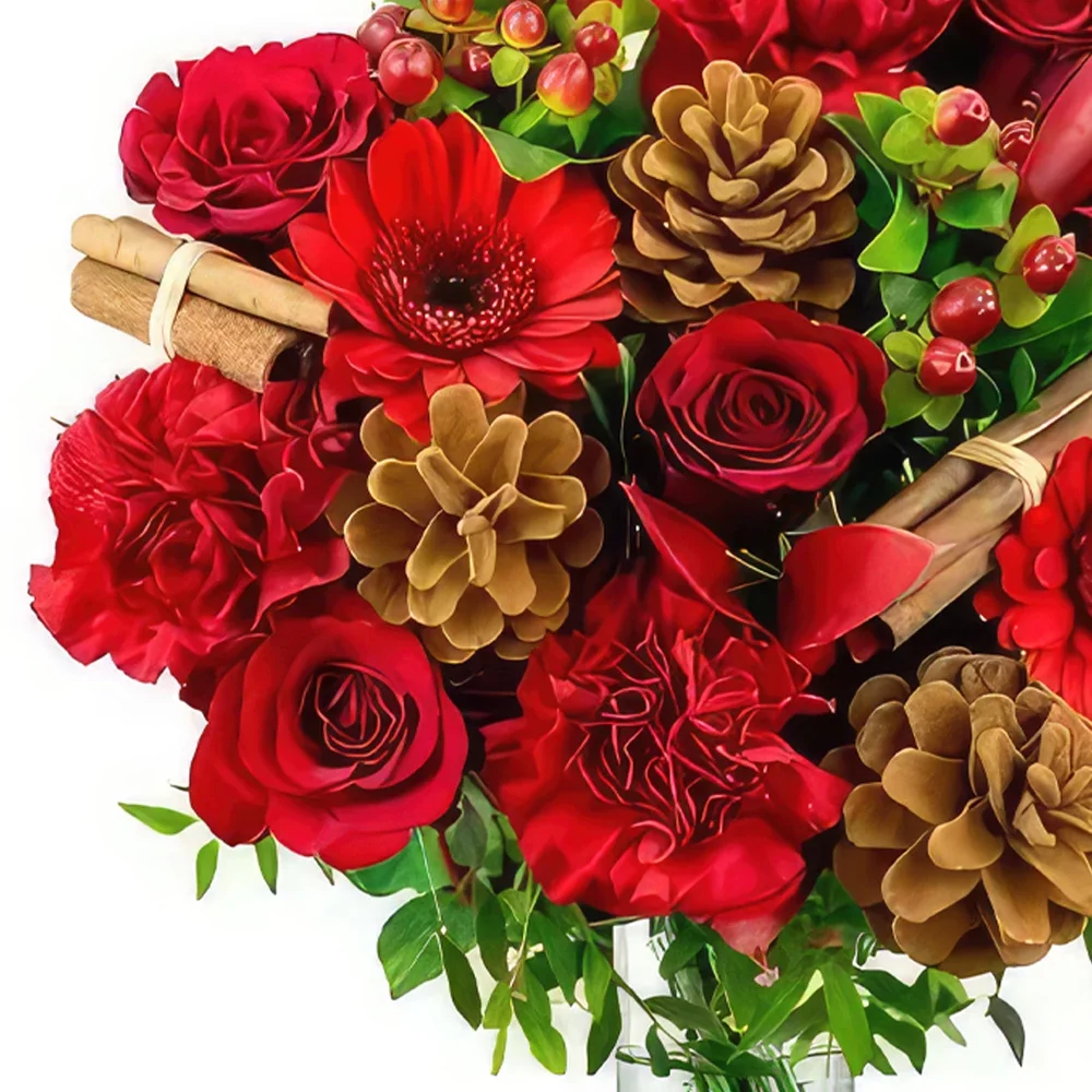Азорските острови цветя- Обичаща Коледа Букет/договореност цвете
