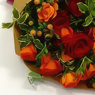 Budapest flowers  -  BLAZING FIRE - BOUQUET OF FLOWERS Flower Bouquet/Arrangement