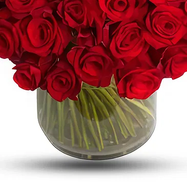 Kenya flowers  -  50 Stems of Red Roses Flower Bouquet/Arrangement