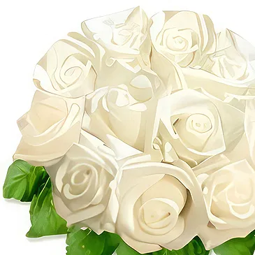Nea Krya Vrysi flowers  -  WHITE PURITY Flower Bouquet/Arrangement