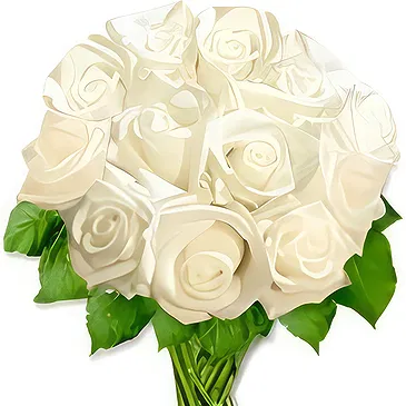 Nea Krya Vrysi flowers  -  WHITE PURITY Flower Bouquet/Arrangement