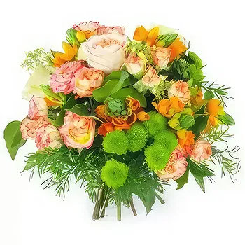 France flowers  -  Cologne Orange Flower Round Bouquet Delivery