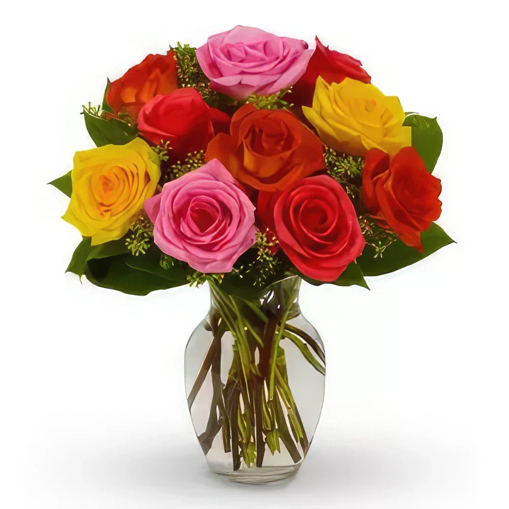 Torino blomster- Colour Burst Blomsterarrangementer bukett