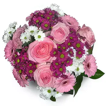 Poland flowers  -  White & Pink Flower Delivery