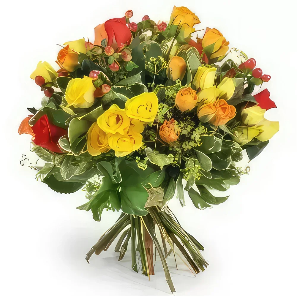 Paris blomster- Farverig buket panamaroser Blomst buket/Arrangement
