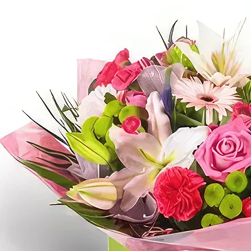 Palia Ampelia flowers  -  Rainbow Flower Bouquet/Arrangement