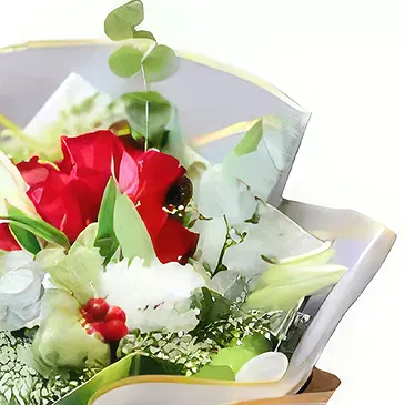 Ad Dilam blomster- Herlige blandede blomster Blomsterarrangementer bukett