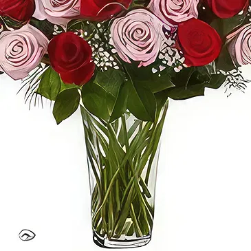 Sitrah blommor- 50 blandade rosor Bukett/blomsterarrangemang