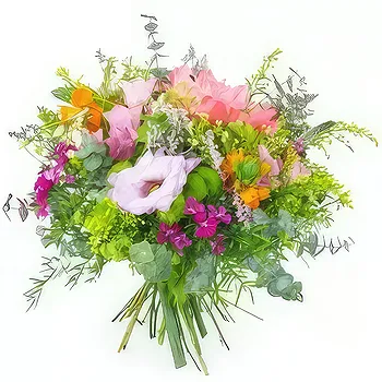 France flowers  -  Colorful rustic bouquet Geneva Flower Delivery