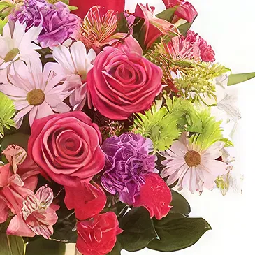 Garhoud flowers  -  Colorful Smile Flower Bouquet/Arrangement