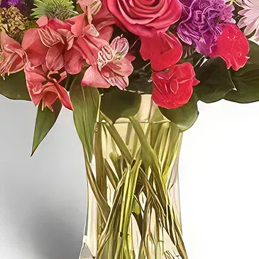 Garhoud flowers  -  Colorful Smile Flower Bouquet/Arrangement