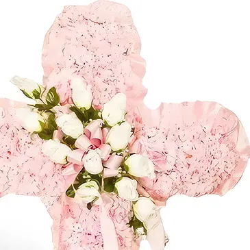 Cala Llonga flowers  -  Solace In Cross Flower Bouquet/Arrangement