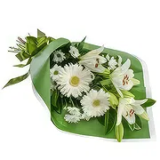 Aytos online Blomsterhandler - Trøstende hvide blomster Buket