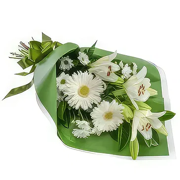 Ajtos Blumen Florist- Beruhigende weiße Blumen Bouquet/Blumenschmuck