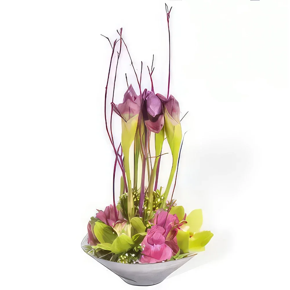 Бордо цветя- Композиция Belle Dame Букет/договореност цвете