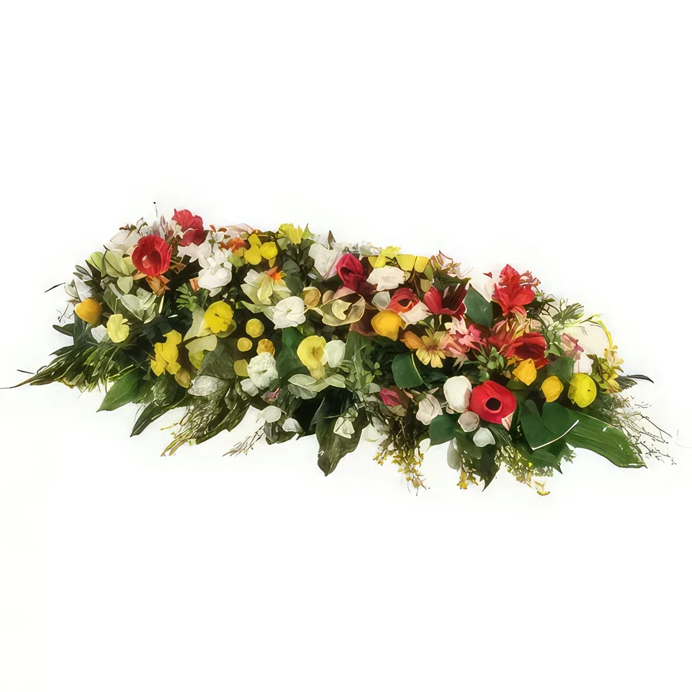 fleuriste fleurs de Toulouse- Composition pour un enterrement Comète Bouquet/Arrangement floral