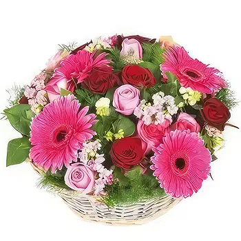 France flowers  -  Composition of pink pomegranate flowers Delivery