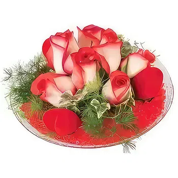 France flowers  -  Composition of red roses Subtle Flower Delivery