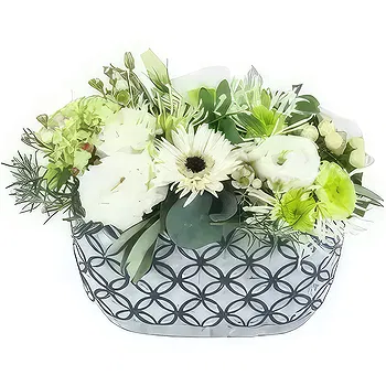 France flowers  -  Composition of white flowers Dallas Delivery