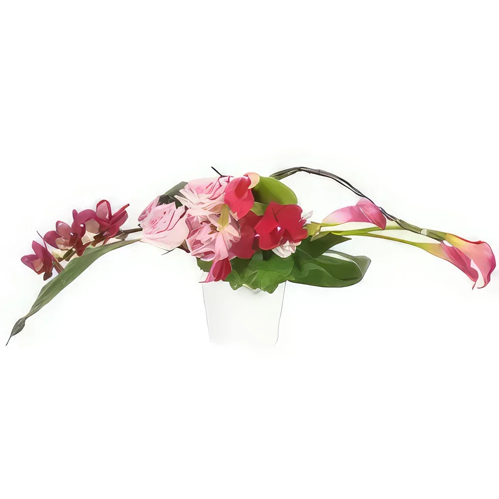 fiorista fiori di Strasburgo- Composizione Purezza dei sensi Bouquet floreale