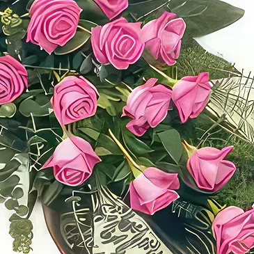Ajtos Blumen Florist- Kondolenz-Blumen-Hommage Bouquet/Blumenschmuck