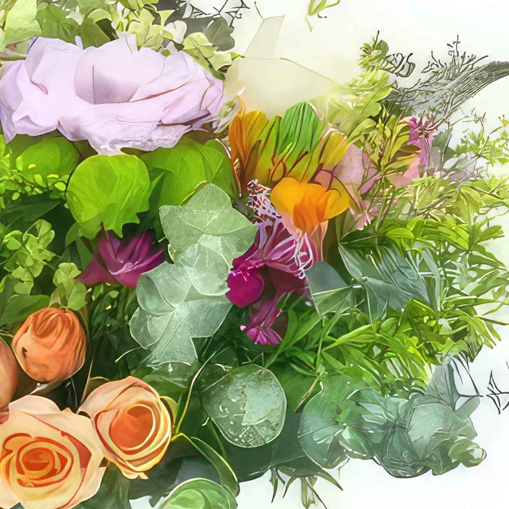 flores de Marselha- Country & bouquet colorido Messina Bouquet/arranjo de flor