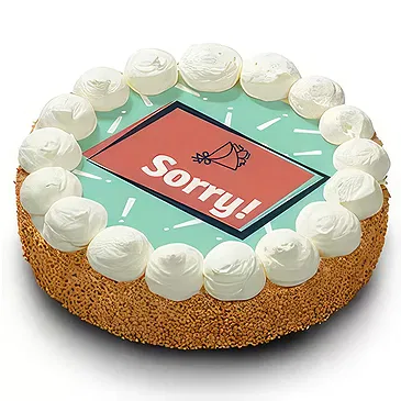 Amsterdam Blumen Florist- Sahnetorte „Sorry“ Bouquet/Blumenschmuck