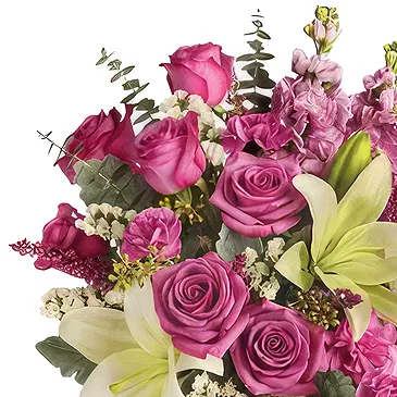 Case Lunghe flowers  -  Pink-Toned Bouquet with Cream Cake Flower Bouquet/Arrangement