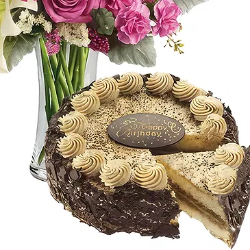 Case Lunghe flowers  -  Pink-Toned Bouquet with Cream Cake Flower Bouquet/Arrangement