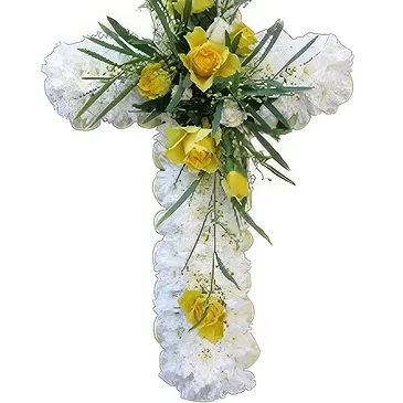 Kenya flowers  -  Cross Funeral Wreath Flower Bouquet/Arrangement