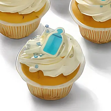 Schoondijke flowers  -  Cupcakes 'It's a boy' Flower Bouquet/Arrangement