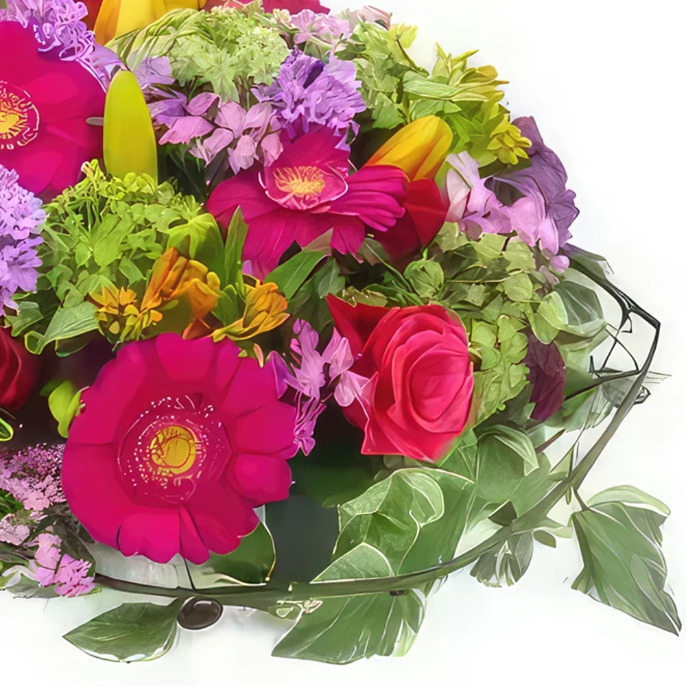Nantes cvijeća- Bacchus jastučić za žalovanje u boji fuksije, Cvjetni buket/aranžman