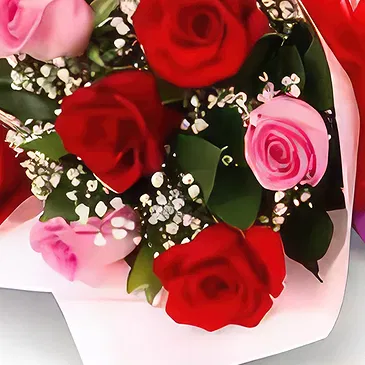 Al-Muwaihat 2 Blumen Florist- Süßer Liebesstrauß Bouquet/Blumenschmuck