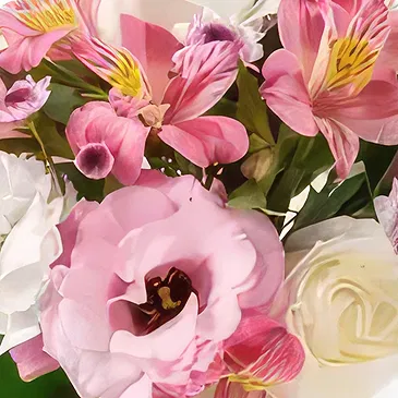 Santa Maria flowers  -  Arrangement of Carnations, Roses and Astromel Flower Bouquet/Arrangement