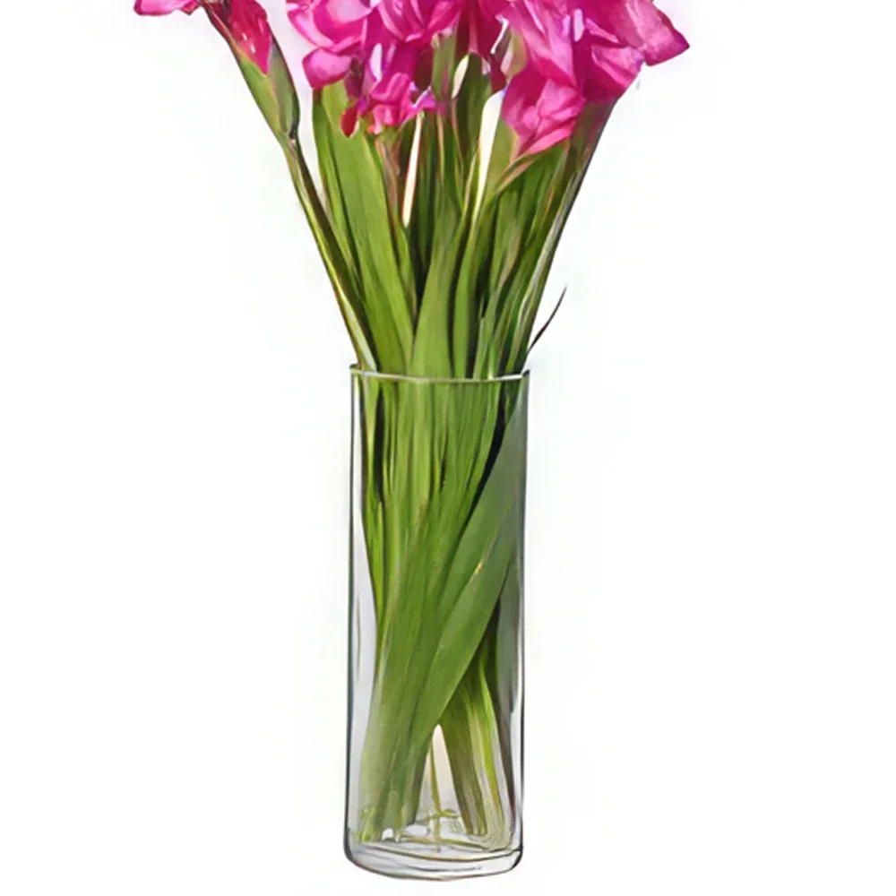 Jajba (Jaiba) kwiaty- Różowa letnia miłość Bukiet ikiebana