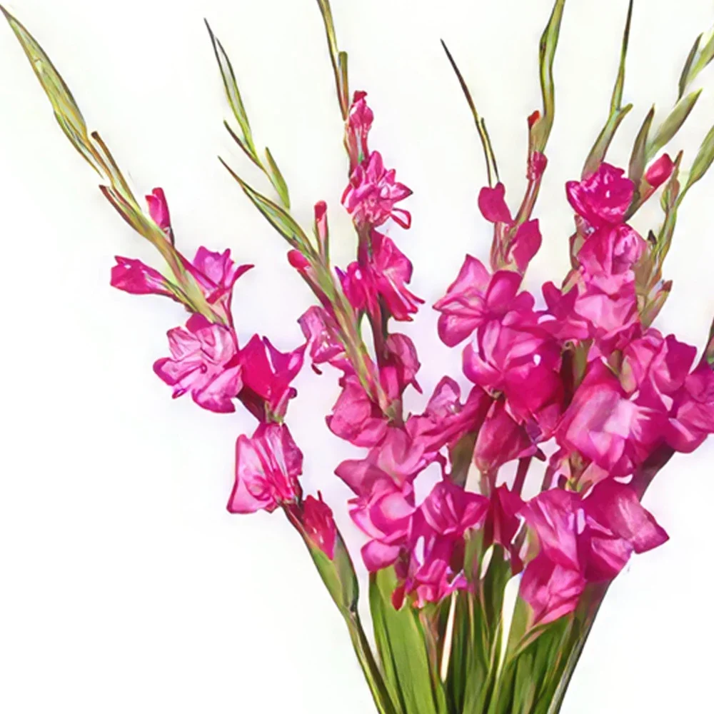Batey del Medio kwiaty- Różowa letnia miłość Bukiet ikiebana
