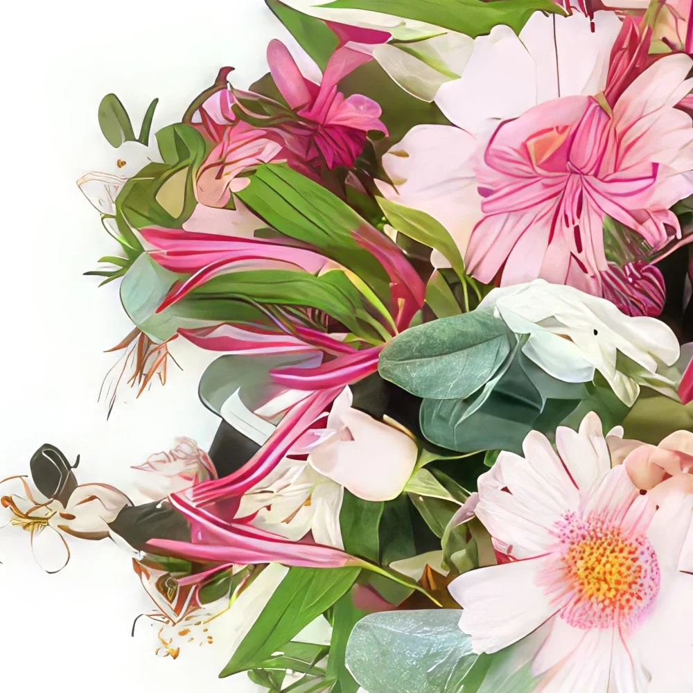 Στρασβούργο λουλούδια- Στρογγυλή ανθοδέσμη αφιέρωση Μπουκέτο/ρύθμιση λουλουδιών