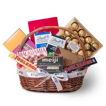 Buangkok flowers  -  Caring Chocolate Basket Flower Delivery