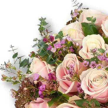 An-Najadah blomster- Delikat rosa rosebukett Blomsterarrangementer bukett