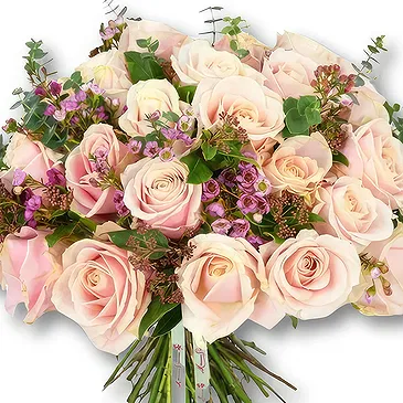 An-Najadah blomster- Delikat rosa rosebukett Blomsterarrangementer bukett