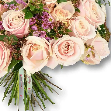 An-Najadah blomster- Delikat rosa rosebukett Blomsterarrangementer bukett