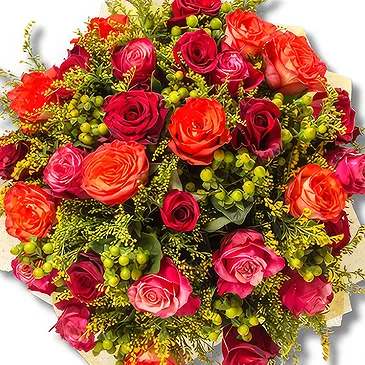 Wien Blumen Florist- Deluxe Rosen Mix Bouquet/Blumenschmuck