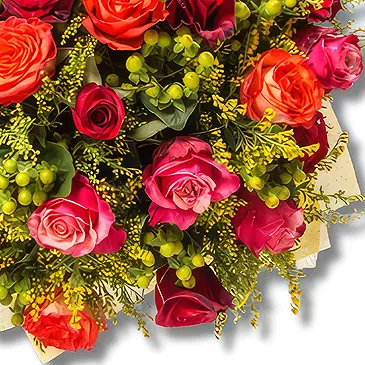 Wien Blumen Florist- Deluxe Rosen Mix Bouquet/Blumenschmuck