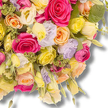 Schwechat Blumen Florist- Deluxe Pastell Bouquet/Blumenschmuck