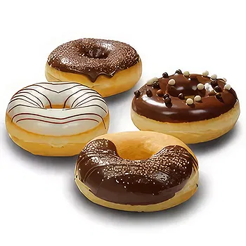 Amsterdam flowers  -  Donuts 'Chocolate' Flower Delivery