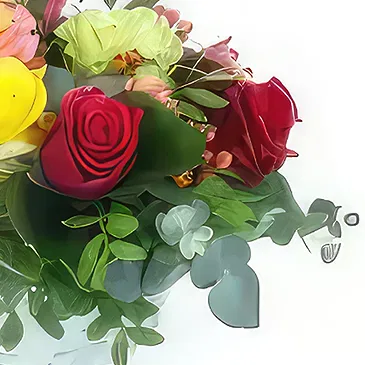 Le François flowers  -  El Paso colorful roses composition Flower Bouquet/Arrangement