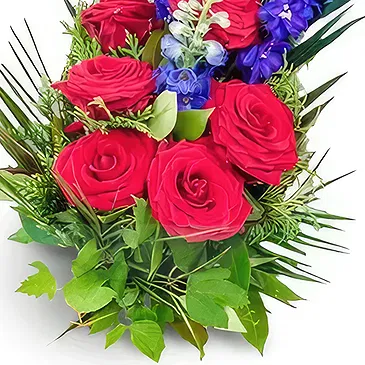 Barcelona flowers  -  Graceful Red Serenity Flower Bouquet/Arrangement
